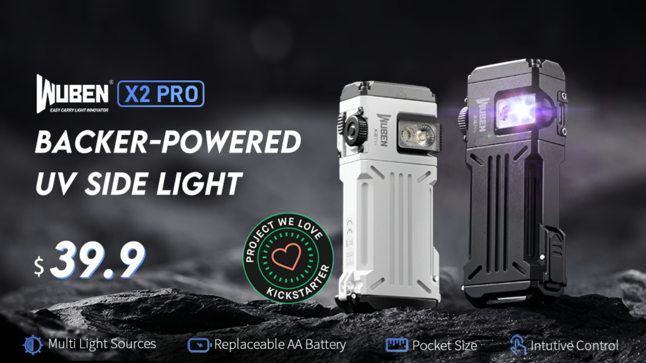 Wuben X2Pro: Versatile 2500 Lumens Flashlight with Replaceable Batteries